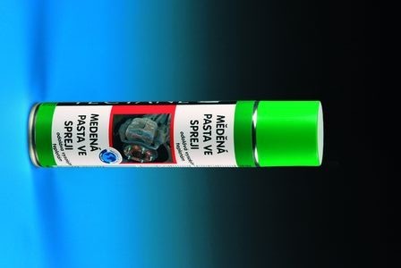 spray měděná pasta D.B. 400ml Tepelná odolnost -30 až +1100 Zamezuje zadření šroubůFirma Killich s.r.o. nabízí Stavební chemii. V sortimentu stavební chemie jsou různé druhy sprejů. Do této skupiny patří i nemrznoucí kapaliny do ruzných teplot.
