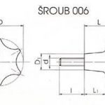 plastový šroub M12x34 6 žlábků 14090034