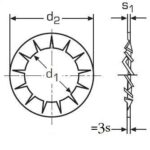 podložka M10 pr. 10.5x18x0.9 A2 NEREZ vějířová vnitřní ozubení DIN 6798J Firma Killich s.r.o. nabízí podložky vějířové s vnějším a vnitřním ozubením DIN 6798A