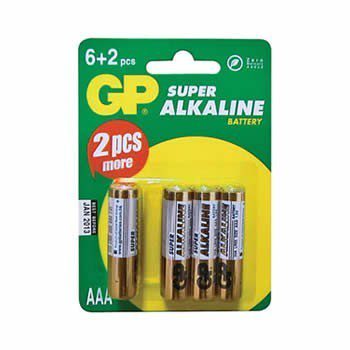 baterie GP SUPER AAA  Alkalické 1.5V  (10 ks) B1311G Firma Killich s.r.o. dodává různé druhy baterií.