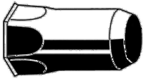 nýtovací matice UZAVŘENÁ M4x16 ZINEK zápustná malá hladká hlava