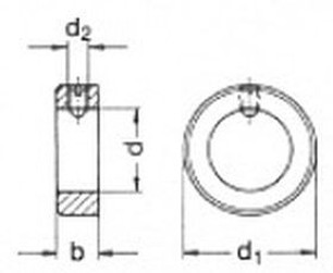 kroužek 50x80x18 BÍLÝ ZINEK DIN 705/553 Firma Killich s.r.o. nabízí stavěcí šrouby s drážkou a hrotem dle DIN 553. V sortimentu stavěcích šroubů s drážkou a hrotem DIN 553 jsou šrouby ocelové