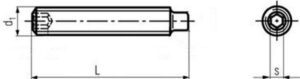 šroub M4x6 ZINEK 45H stavěcí + čípek DIN 915 ISO 4028 Firma Killich s.r.o. nabízí stavěcí šrouby s čípkem a vnitřním šestihrannem dle DIN 915. V sortimentu stavěcích šroubů s čípkem a vnitřním šestihrannem DIN 915 jsou šrouby nerezové A2