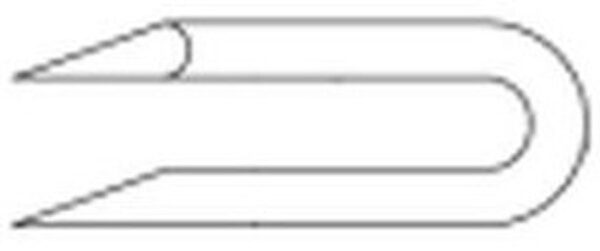 telegrafická spona 25x2.2 BEZ PÚ ČSN 2868.20 Firma Killich s.r.o. nabízí telegrafické spony ČSN 2868. V sortimentu telegrafických spon ČSN 2868 jsou spony ocelové.