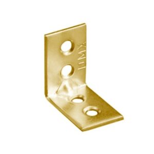 úhelník 17x25x25x1.5mm ŽLUTÝ ZINEK úzký  KW1 Firma Killich s.r.o. nabízí tesařské kování. V sortimentu tesařského kování jsou úhelníky. Jedná se o různé druhy úhelníků v ruzných povrchových úptavách.