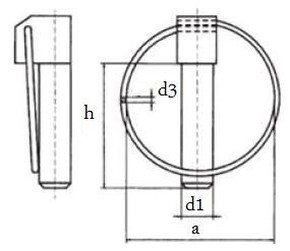 zákolník 11x44+kroužek DIN 11023 (kolík pojistný) Firma Killich s.r.o. nabízí zákolník s kroužkem (pojistný kolík) DIN 11023. V sortimentu zákolníků s kroužkem DIN 11023 jsou zákolníky ocelové.