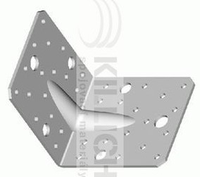 úhelník 90x105x105x3 s prolisem BILÝ ZINEK Firma Killich s.r.o. nabízí tesařské kování. V sortimentu tesařského kování jsou úhelníky. Jedná se o různé druhy úhelníků v ruzných povrchových úptavách.