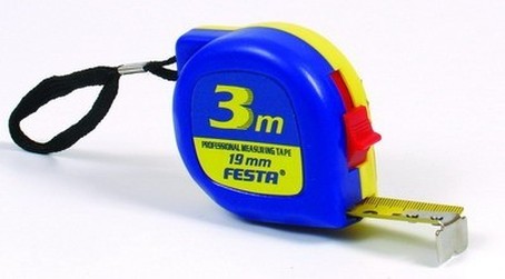 metr 5m/19mm Festa Firma Killich s.r.o. nabízí nářadí. Do sortimentu nářadí patří metry a pásma. Metry a pásma jsou v ruzných délkách a různých druhů.
