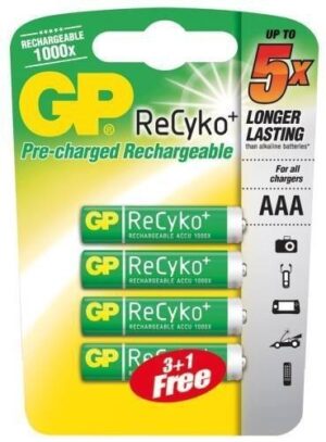 baterie nabíjecí GP ReCyko 850 AAA (HR03) blistr 2ks Firma Killich s.r.o. dodává různé druhy baterií.