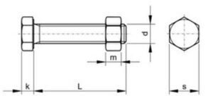 šroub M16x50 ŽÁROVÝ ZINEK 8.8 CE šestihranný
